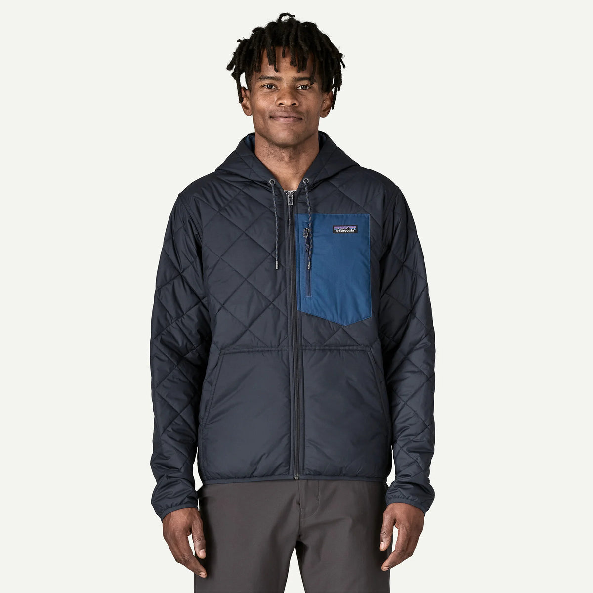 M's Diamond Quilted Bomber Hoody Main image
