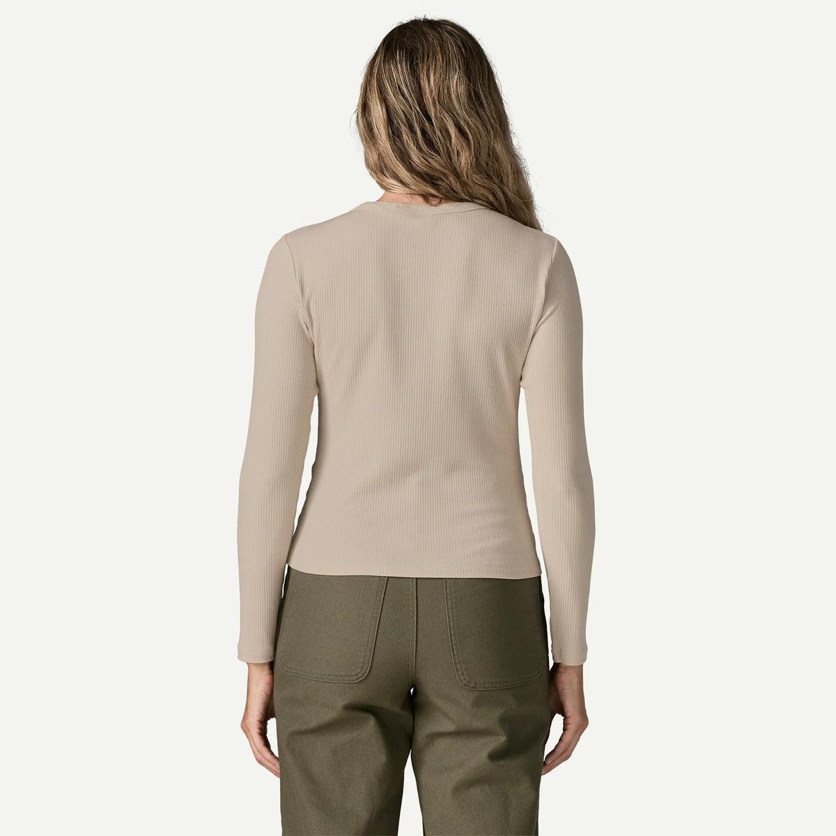 W's Long-Sleeved Rib-Knit Top