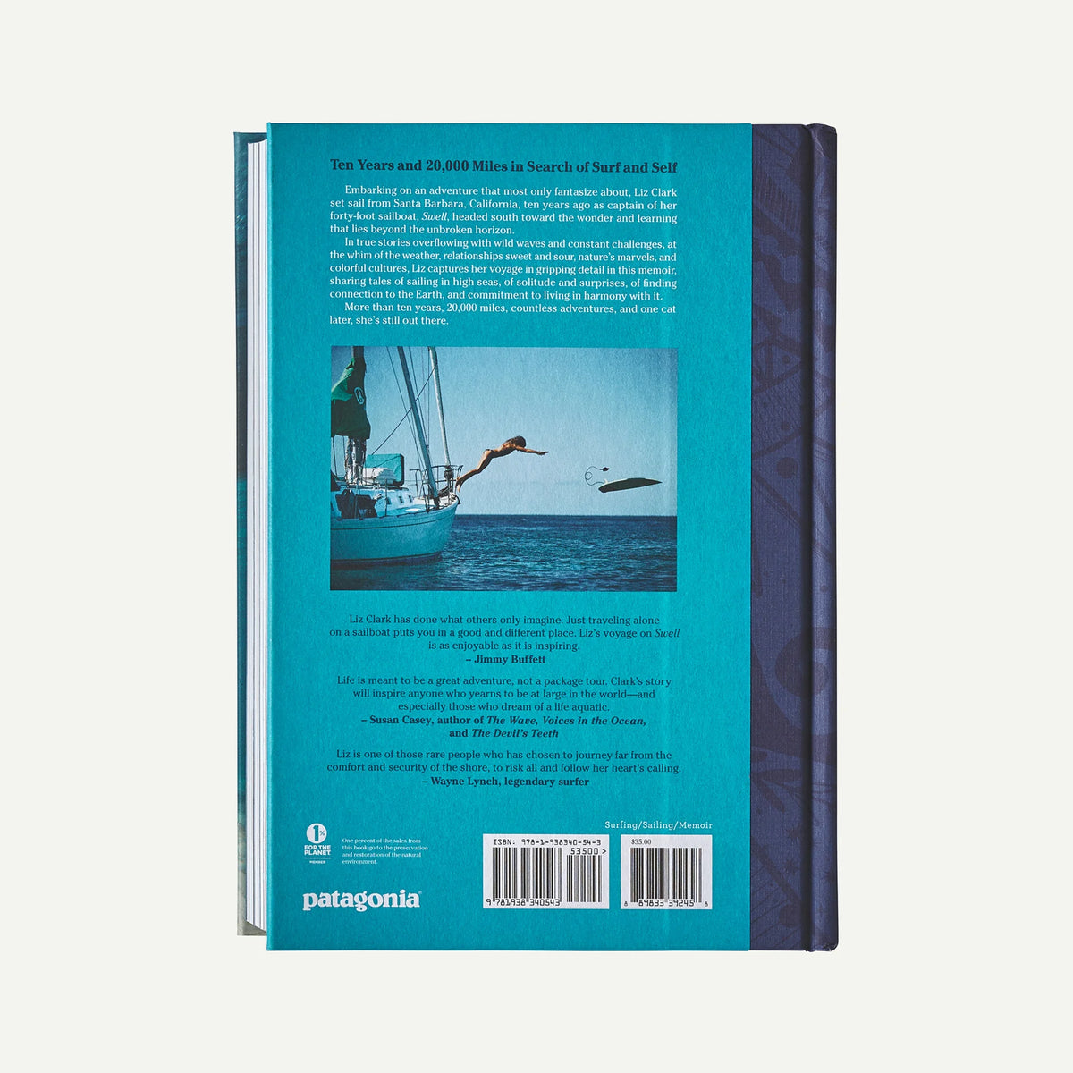 Swell: A Sailing Surfer’s Voyage of Awakening by Captain Liz Clark (hardcover book) Main image