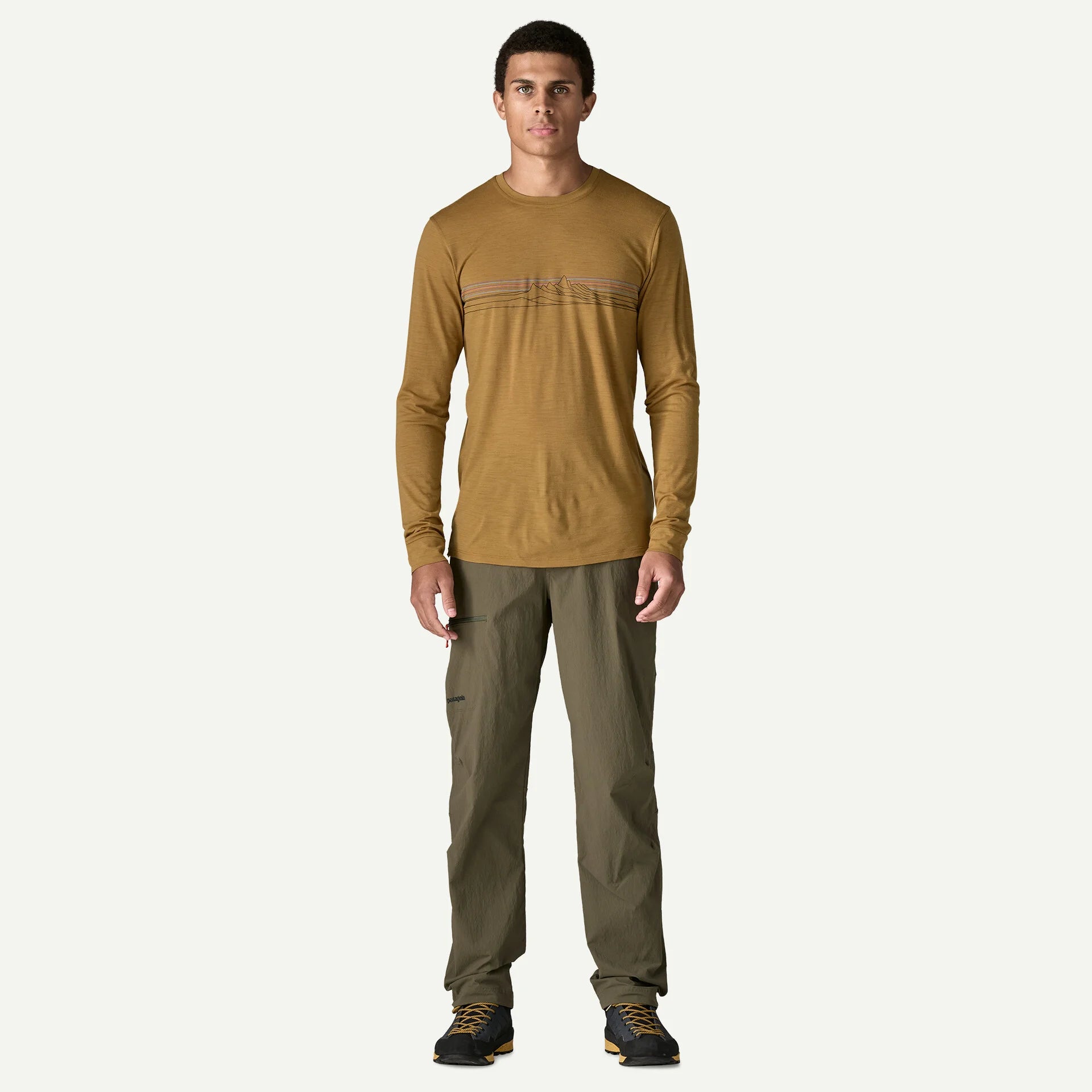 M's Long-Sleeved Capilene® Cool Merino-Blend Graphic Shirt Secondary image