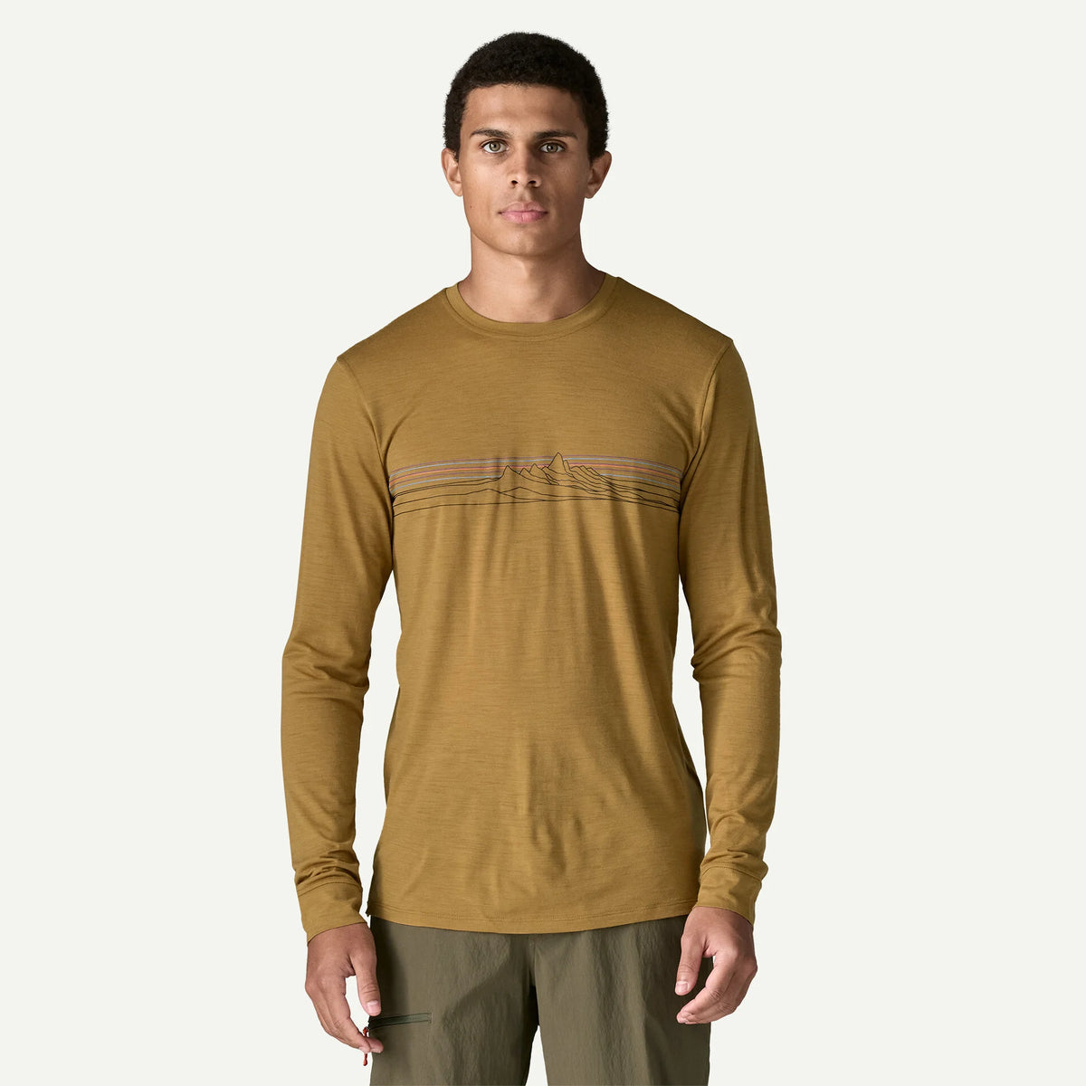 M's Long-Sleeved Capilene® Cool Merino-Blend Graphic Shirt