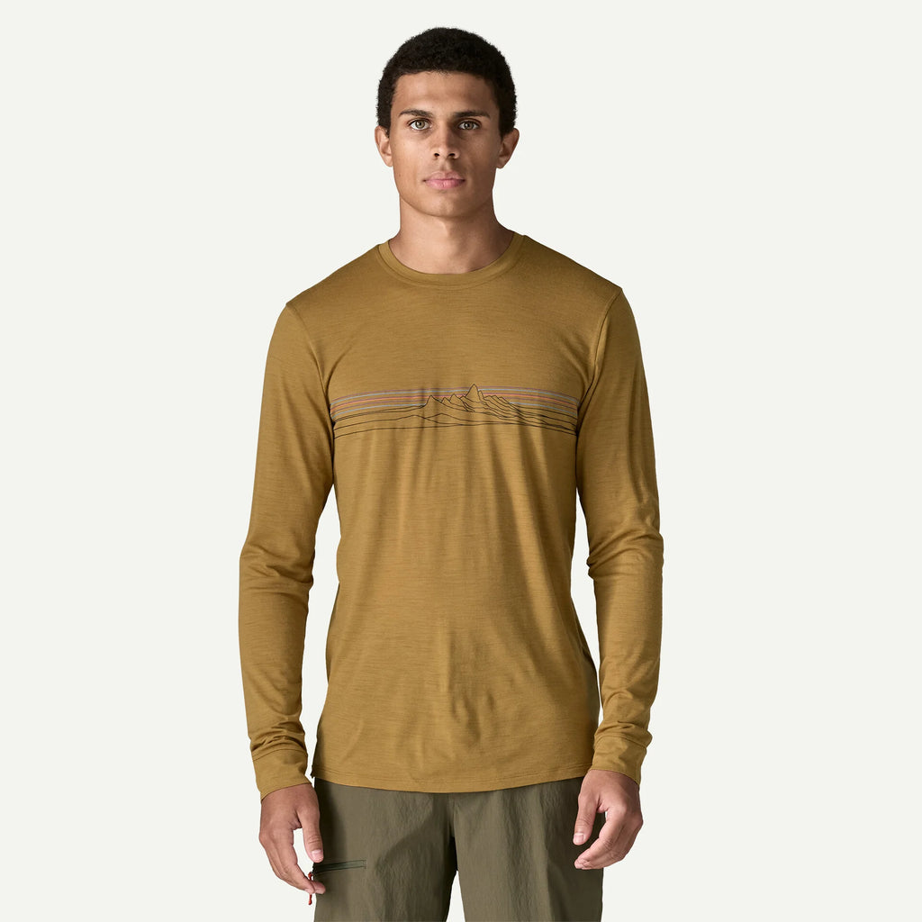 M's Long-Sleeved Capilene® Cool Merino-Blend Graphic Shirt