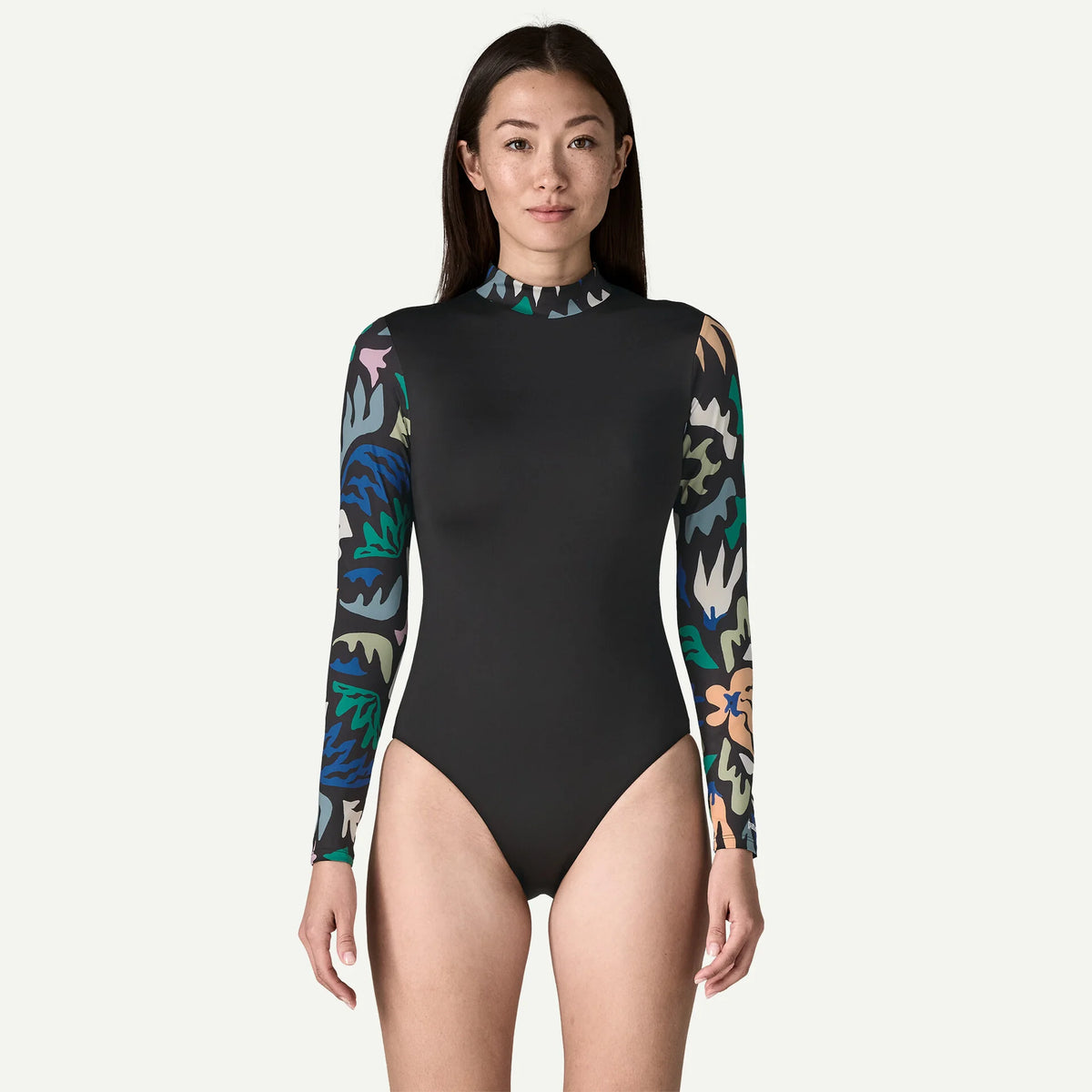 W's Long-Sleeved Swell Seeker One-Piece Swimsuit Main image