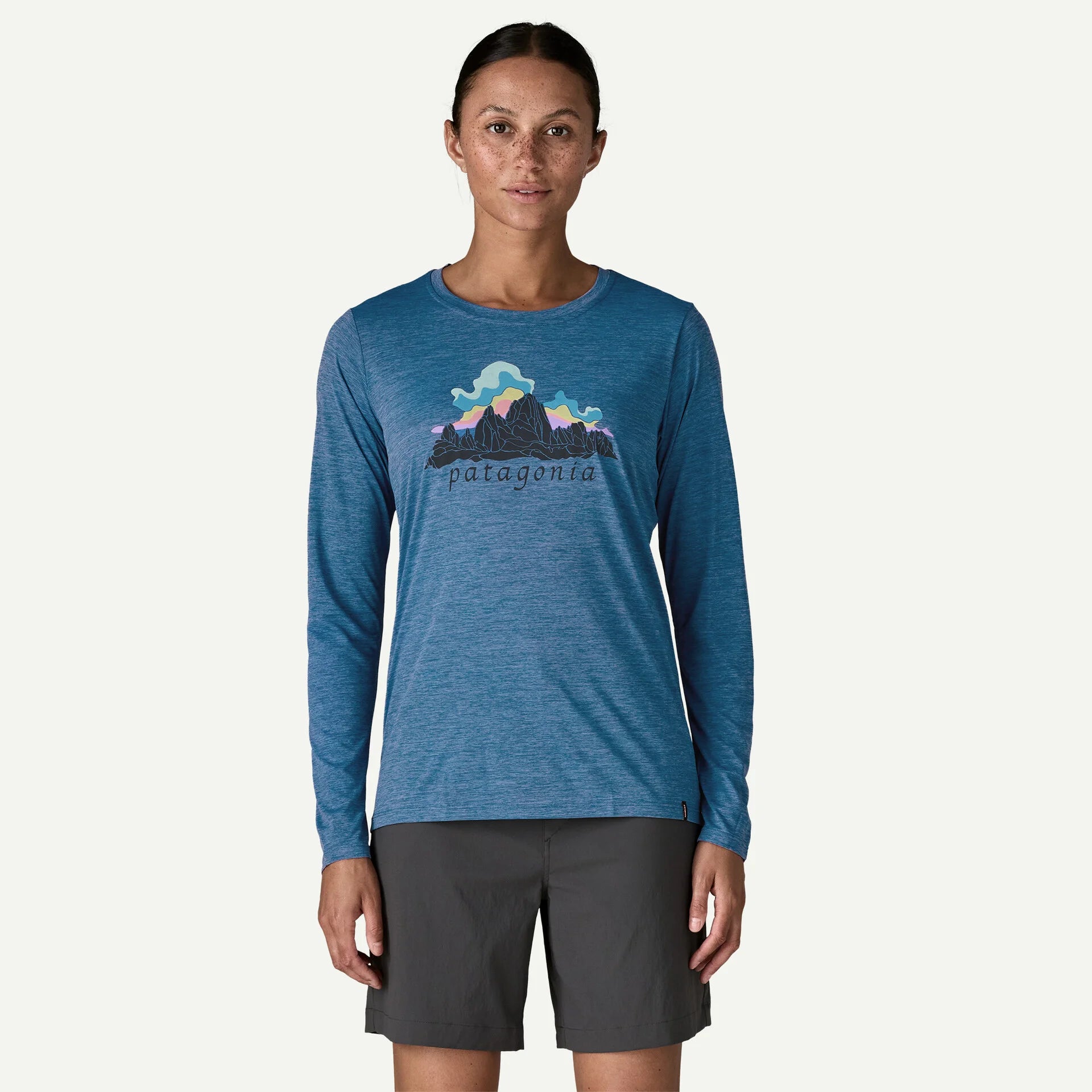 W's Long-Sleeved Capilene® Cool Daily Shirt - Fitz Roy Nimbus Secondary image