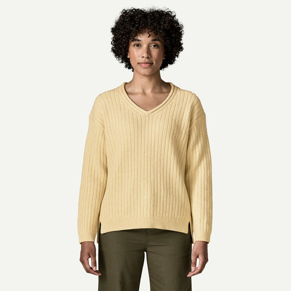 W's Recycled Wool-Blend V-Neck Sweater