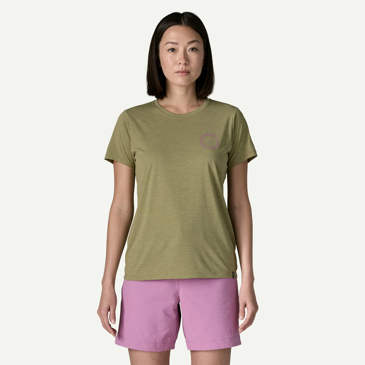 W's Capilene® Cool Daily Shirt - Spoke Stencil