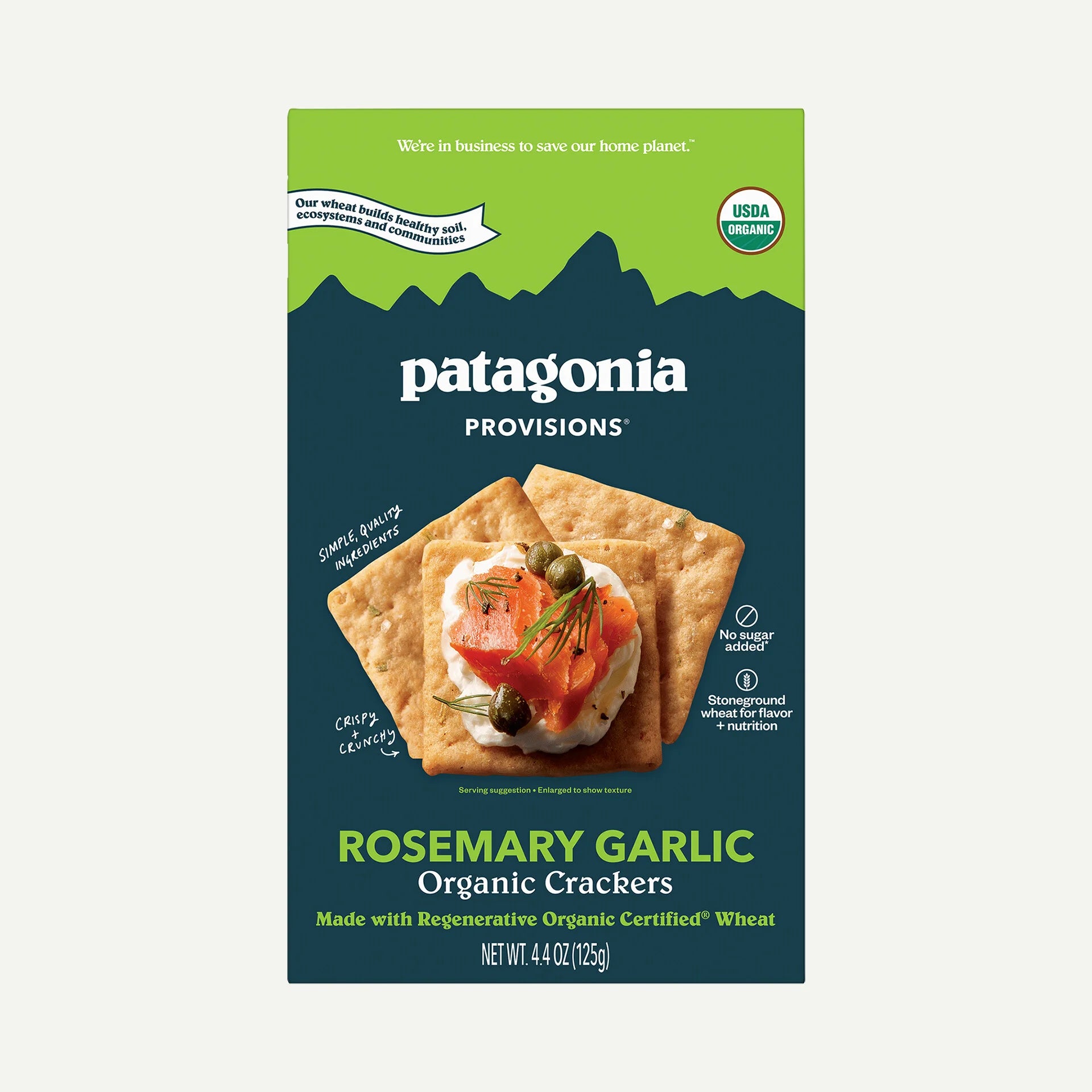 Organic Rosemary Garlic Crackers Secondary image