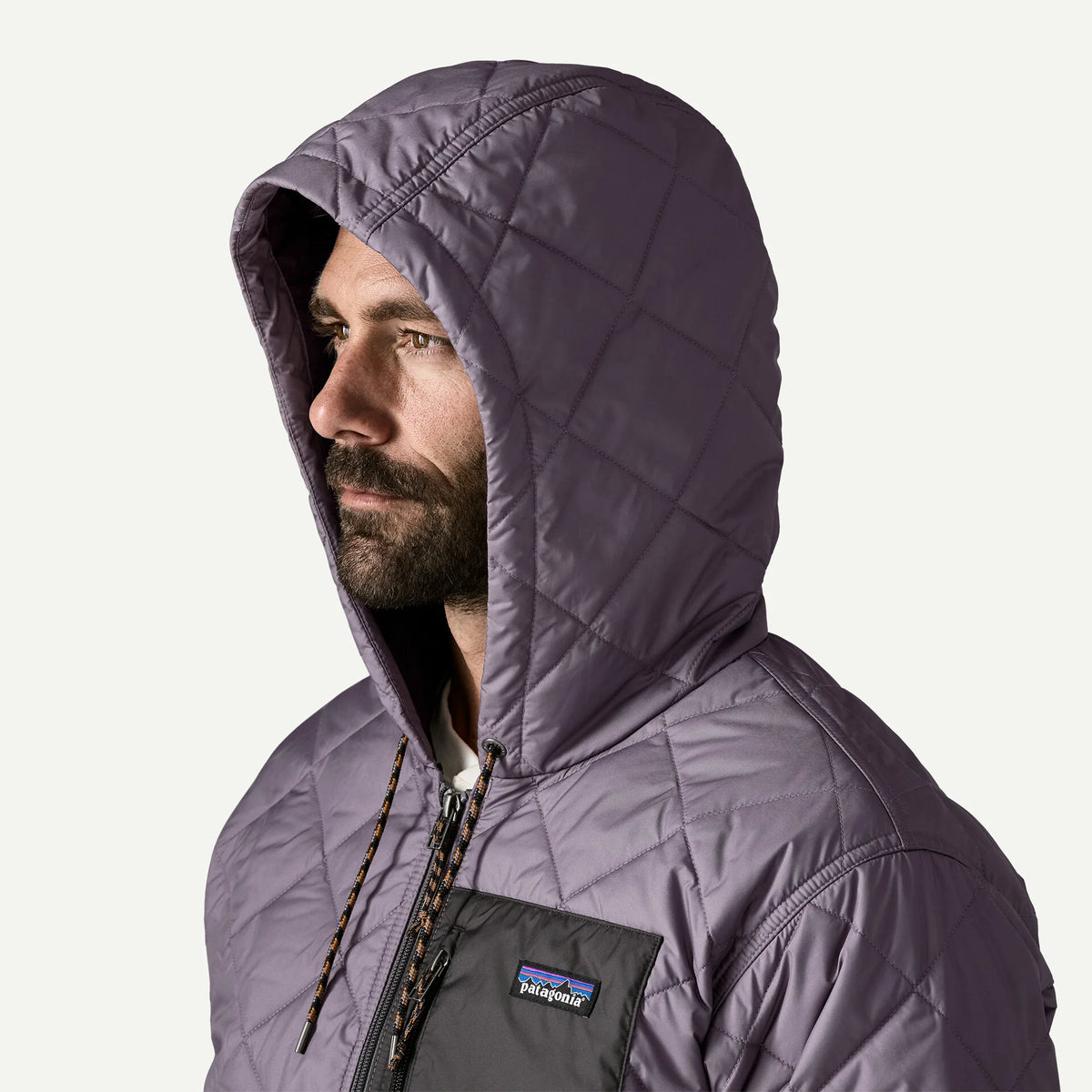 M's Diamond Quilted Bomber Hoody Main image
