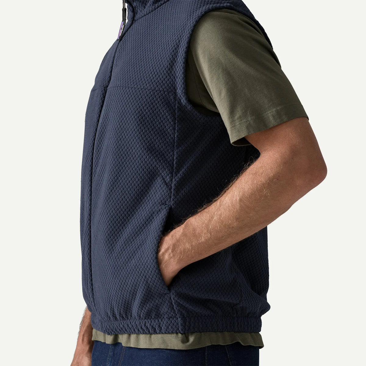 M's Textured Fleece Vest Main image